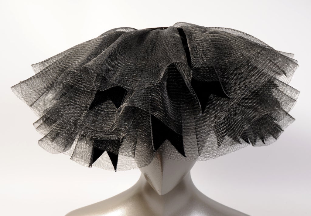 Perhaps you saw the Capsule Collection of William J. hats that I posted to 1stdibs earlier this year. The whole collection of 22 hats were snapped up in an instant by the Metropolitan
Museum of Art in NYC for the Costume Institute
