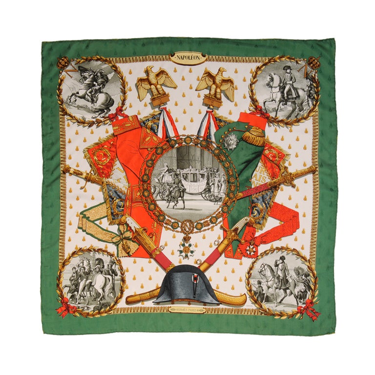 Hermes Napoeon Scarf by Ledoux at 1stdibs