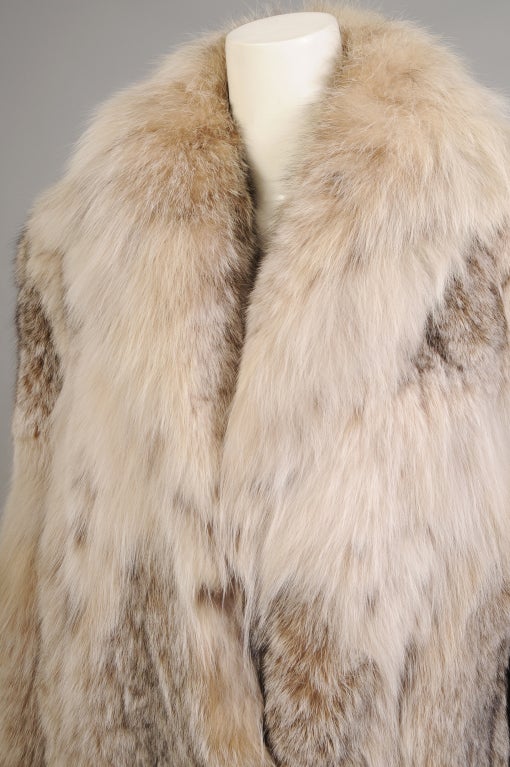 Beige Ben Kahn Luxurious Lynx Coat