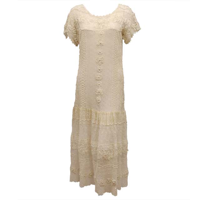 1920's Irish Lace Dress at 1stDibs