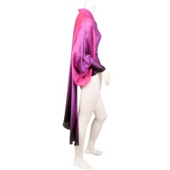 Alexander McQueen Ombred Silk Blouse with Long Shirt Tails, Never Worn 1