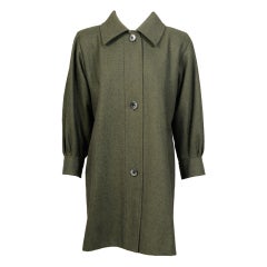 Vintage Yves Saint Laurent Haute Couture Wool Coat