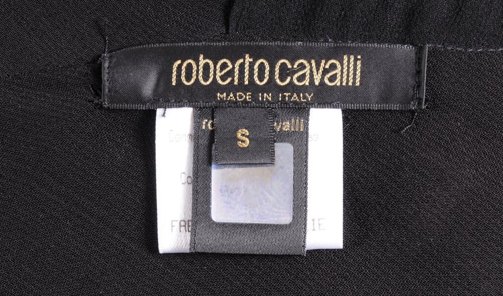 Roberto Cavalli Bias Cut Low Back Beaded Gown 3