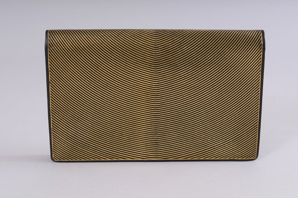 Women's Wiener Werkstatte Leather Clutch with Original Box