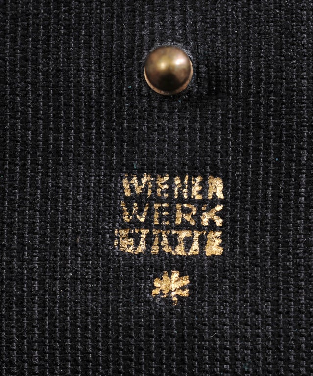 Wiener Werkstatte Leather Clutch with Original Box 1