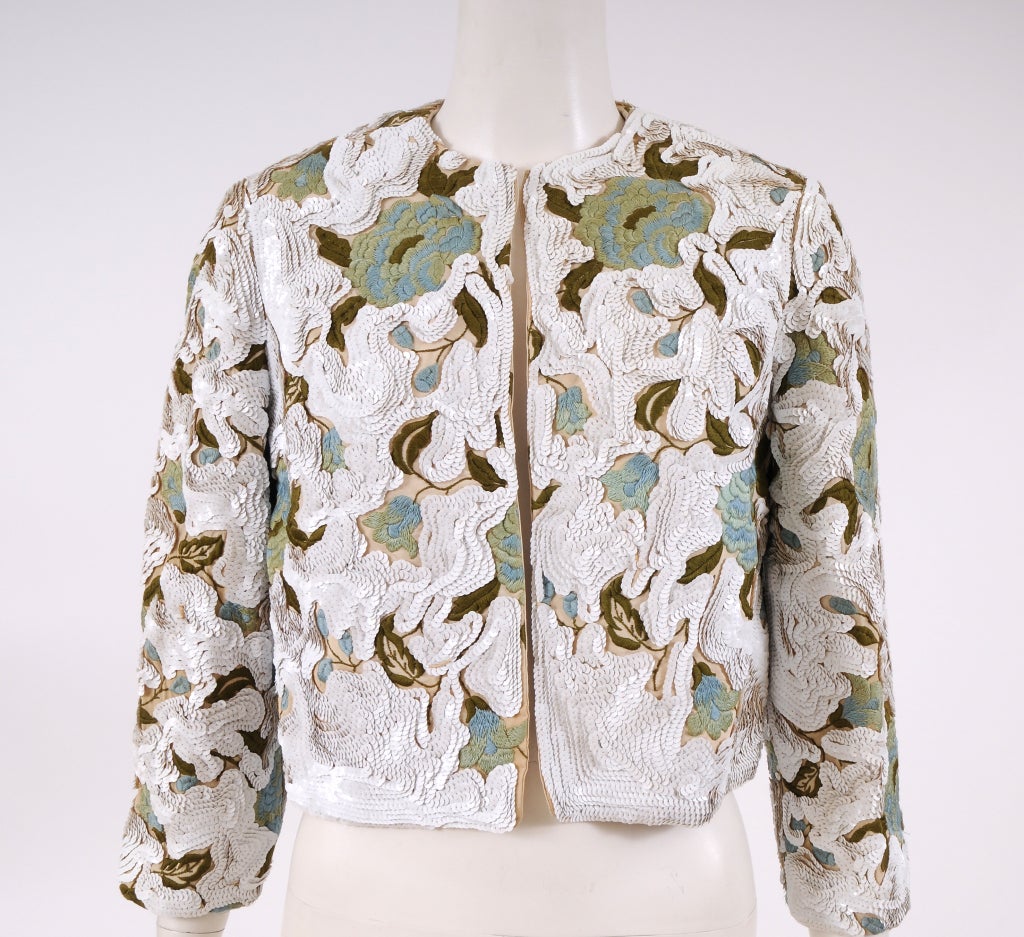 Scassi Beaded & Embroidered Jacket