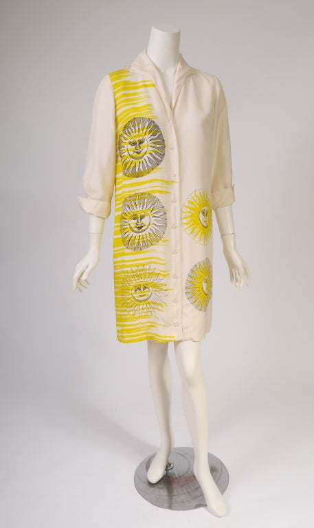 Women's Fornasetti Inspired Silk Dress