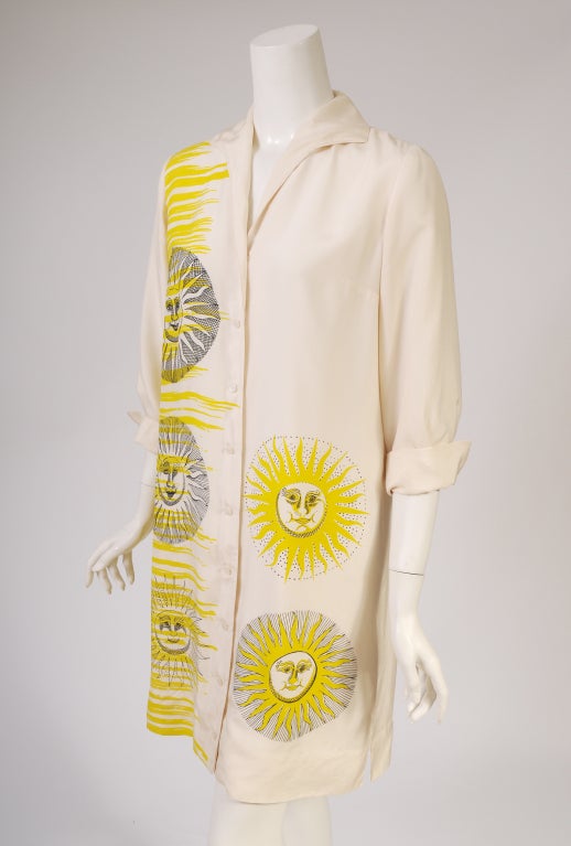 Fornasetti Inspired Silk Dress 1