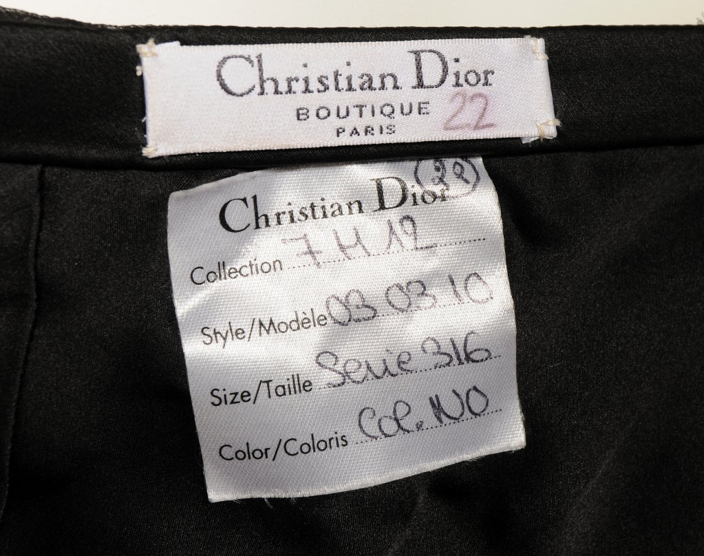 Christian Dior Paris Appliqued Evening Skirt at 1stdibs