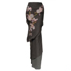Christian Dior Paris Appliqued Evening Skirt
