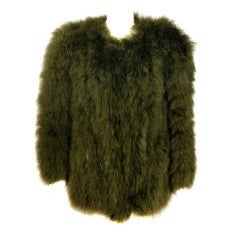 Yves Saint Laurent Marabou Feather Jacket