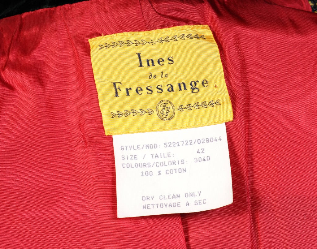 Ines de la Fressange Plaid Jacket, & Velvet Skirt & Pant 2