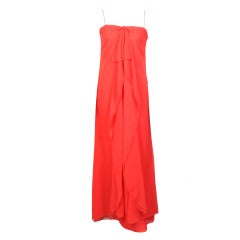 Vintage Mollie Parnis Chiffon Evening Dress
