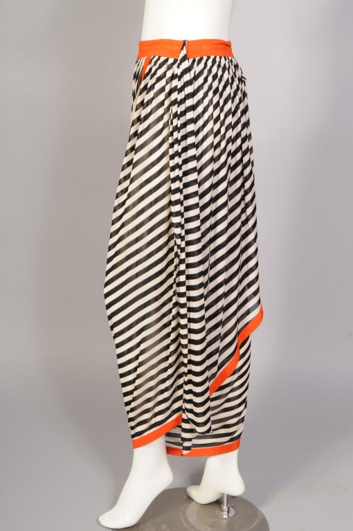 Jean Paul Gaultier Striped Harem Pant/Skirt In New Condition In New Hope, PA