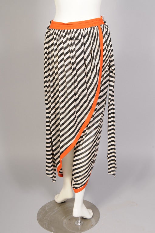 Women's Jean Paul Gaultier Striped Harem Pant/Skirt
