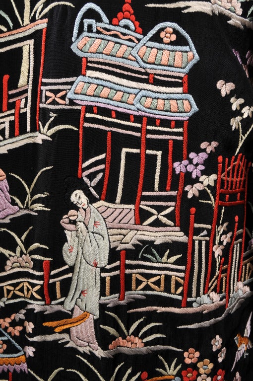 Women's 1920's Hand Embroidered Chinese Coat
