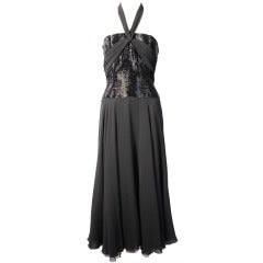 Karl Lagerfeld for Chloe Beaded Chiffon Gown 8