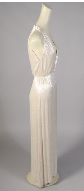 Galanos 1960's Hand Beaded  Evening Gown 1