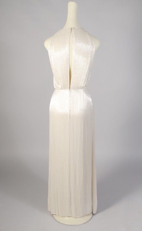 Galanos 1960's Hand Beaded  Evening Gown 2