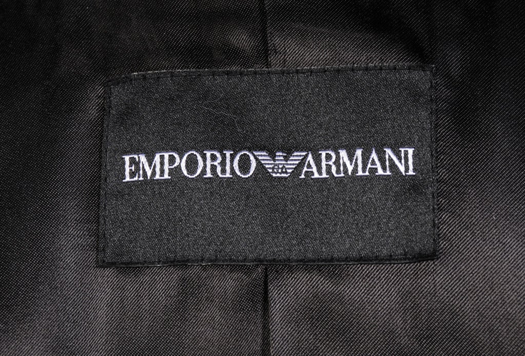 Giorgio Armani Black Pleated Silk and Velvet Jacket at 1stDibs