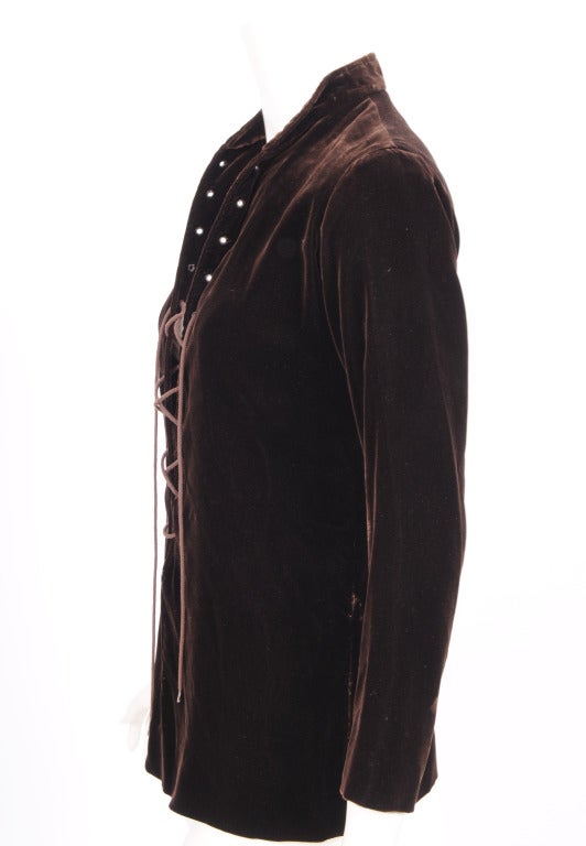 Yves Saint Laurent Velvet Safari Tunic