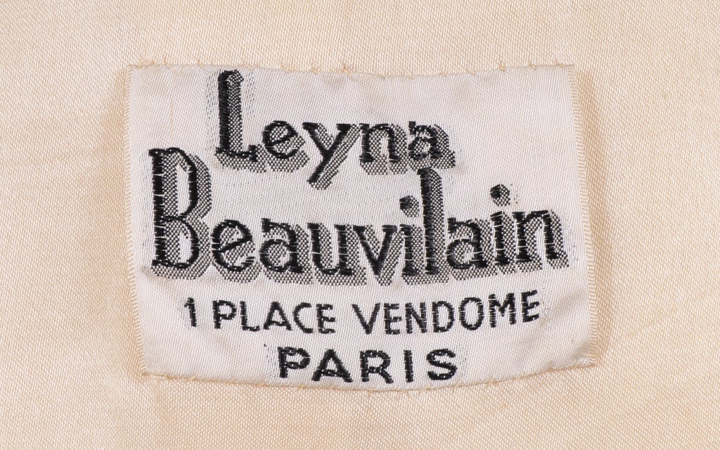 1940's Leyna Beauvilain Paris Couture Jacket with Peplum 1
