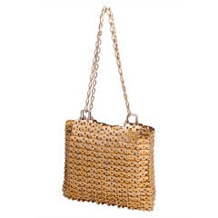 Retro Paco Rabanne Style Metal Bag