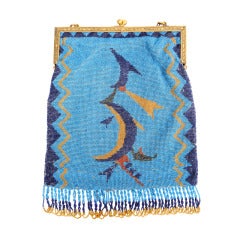 Wiener Werkstatte Beaded Bag with Frame 1