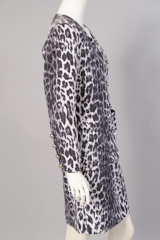 Patrick Kelly Leopard Print Suit In Excellent Condition In New Hope, PA