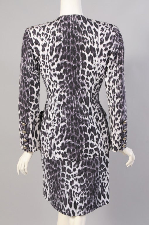 Women's Patrick Kelly Leopard Print Suit