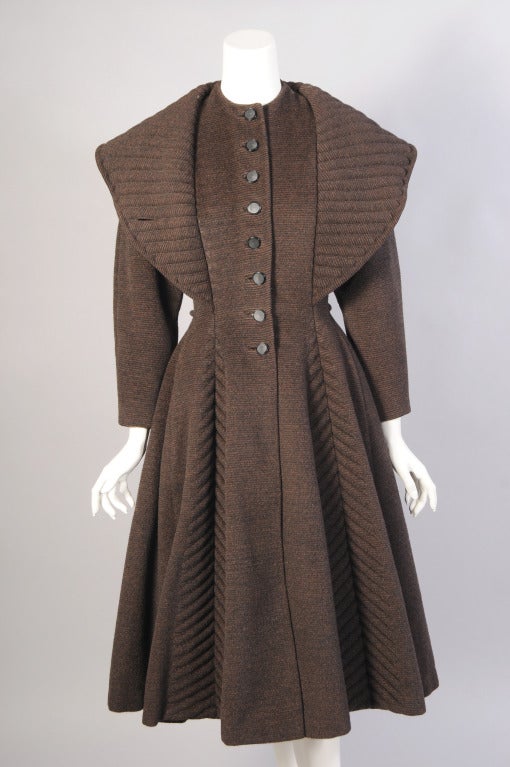 1950's Lilli Ann Trapunto Quilted Coat at 1stDibs | lilli ann coat
