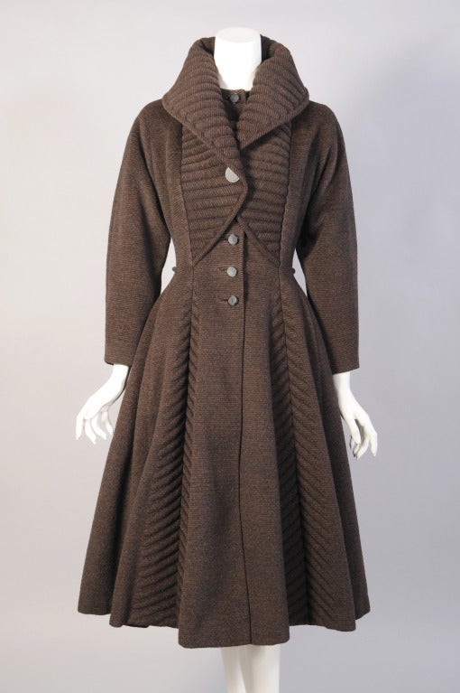 1950's Lilli Ann Trapunto Quilted Coat at 1stDibs vintage lilli ann