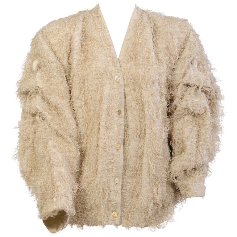 Early Issey Miyake Fringed Jacket