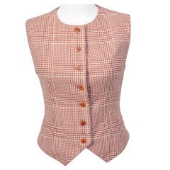 Vintage Hermes Cashmere &  Wool  Vest