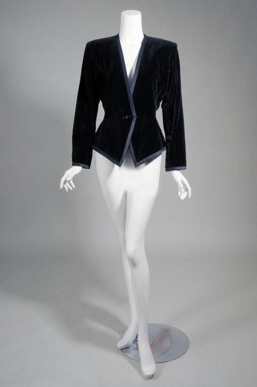 Yves Saint Laurent Satin Trimmed Jacket