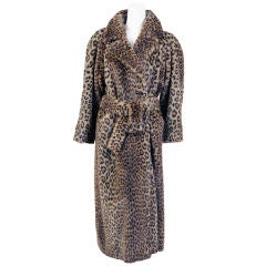 Sportmax Faux Leopard Coat