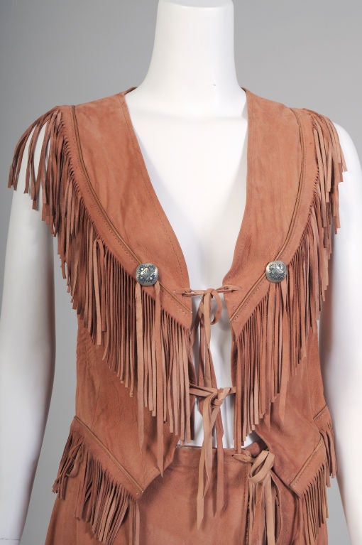 Marsal Fringed Suede Outfit