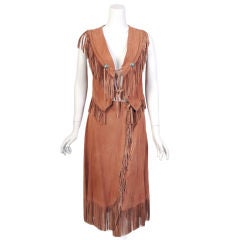 Vintage Marsal Fringed Suede Outfit