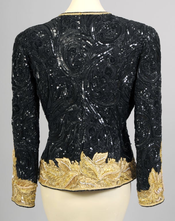 Women's Bill Blass Beaded Evening Jacket
