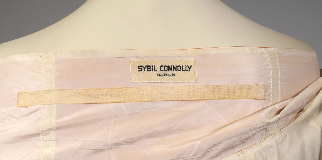 Sybil Connolly Irish Lace & Silk Evening Dress 2