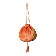 Antique Gallenga Stenciled Velvet Bag