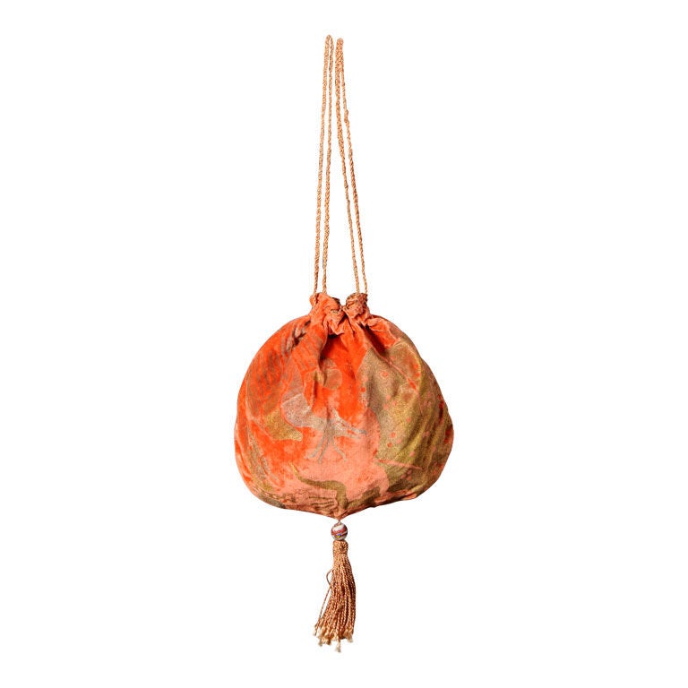 Gallenga Stenciled Velvet Bag