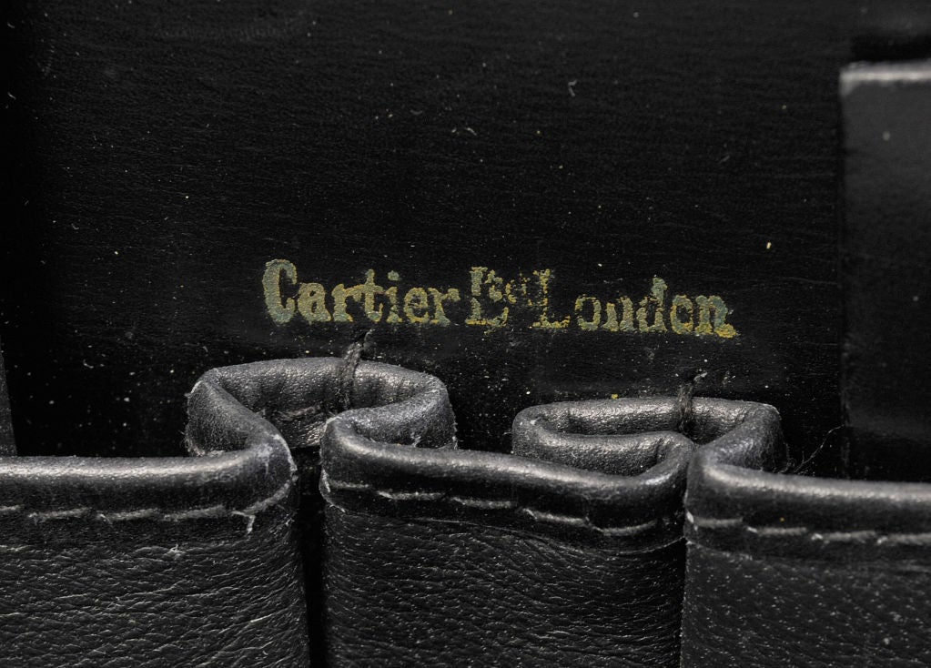 Cartier Gold Framed Crocodile Bag 3