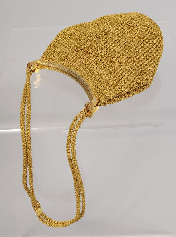 Women's Rodo Woven Gold Bag