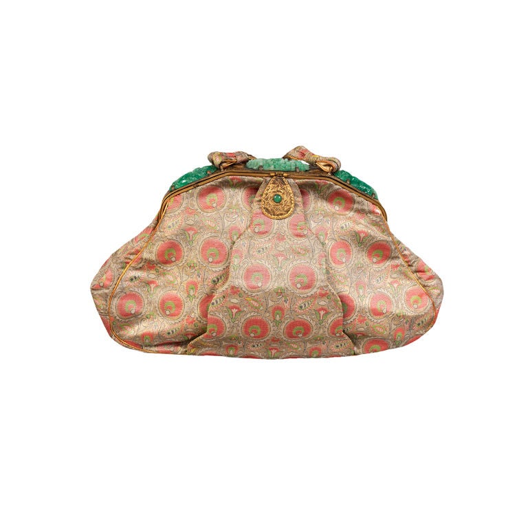 "Jade" & Brocade Evening Bag