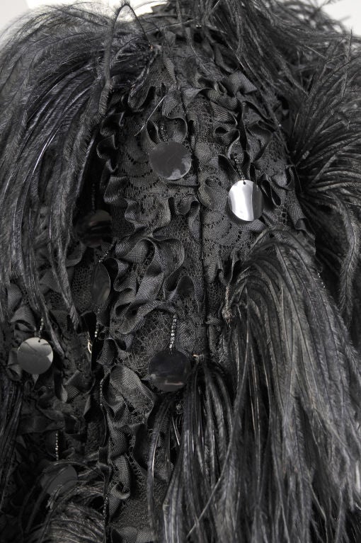 John Moore Feather & Lace Coat