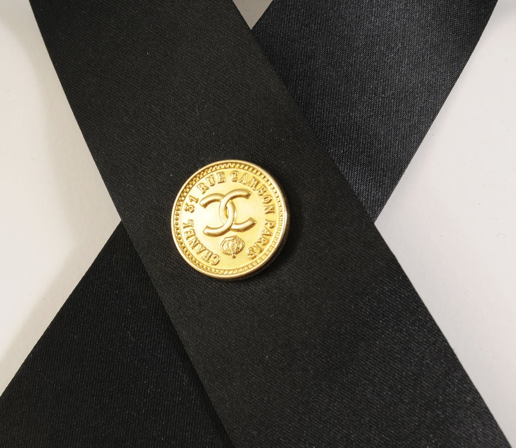 Chanel Satin Necktie