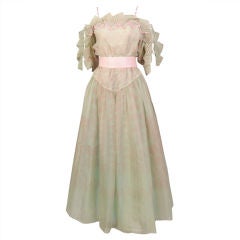 Zandra Rhodes Hand Painted Dress & Petticoat