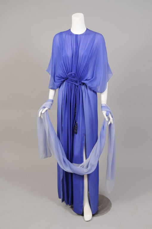 PaulineTrigere Ombred Chiffon Dress & Scarf 1