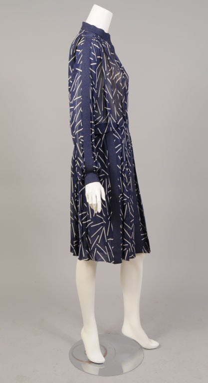 Women's Pauline Trigere 5 Piece Ensemble Coat Dress Blouse Skirt & Scarf